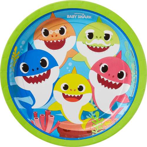 Baby Shark Dinner Plates - Click Image to Close